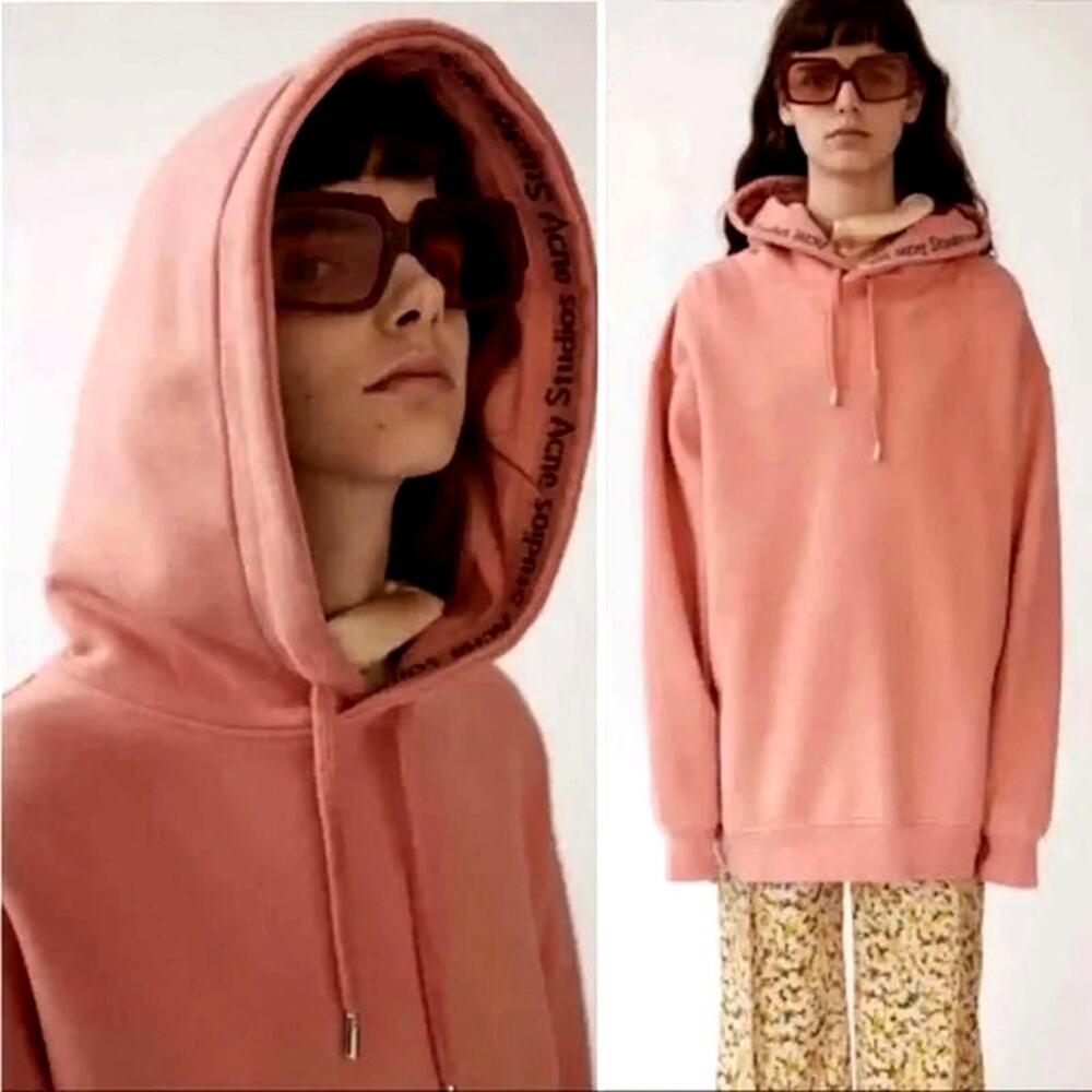 Acne Studios Yala Oversized Hoodie Pink Size S